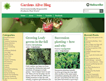 Tablet Screenshot of gardensaliveblog.com